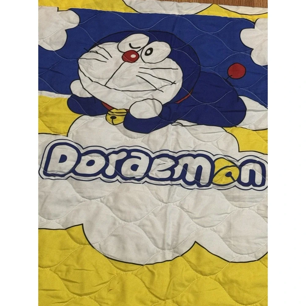 Doraemon Quilt Blanket Throw Manga Japanese Anime Kids Baby Nursery Lovey Rare